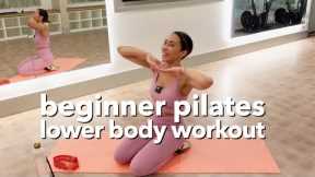 PILATES WORKOUT FOR TONED GLUTES AND HIPS!n Beginner Pilates Mat Workout with Mini Resistance Band