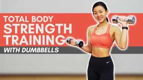 35-Minute Total Body Strength Training with Dumbbells | Joanna Soh