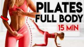 FULL PILATES BODY WORKOUT 🔥 Total Body Fat Burn | 15 min Workout