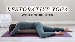 Restorative Yoga With One Bolster - 5 Relaxing Poses
