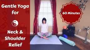 Restorative Yoga for Neck & Shoulder Pain & Tension Relief {60 mins}