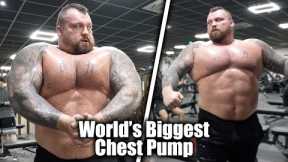 World's Biggest CHEST PUMP!!! (Chest Workout) - Eddie Hall