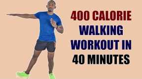 400 CALORIE Walk At Home Workout for Beginners/ BURN FAT ALL OVER!