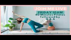 Mat Pilates for a Full Body Workout |  Beginner and Intermediate Level | 40 Mins