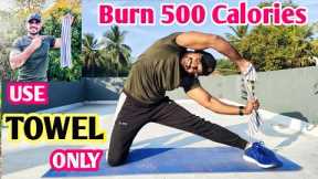 Burn 500🔥Calories | Simple Towel Exercise for Weight Loss at Home | RD Fitness | Tamil