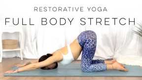 20 Minute Restorative Yoga Full Body Stretch | 30 Days Of Yoga