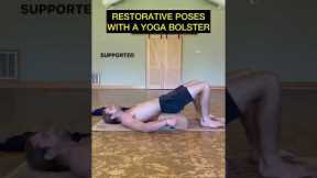 Two great restorative yoga poses with a bolster 🖤👁 #yogatip #yogatips #yogatutorial #yoga