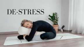 RESTORATIVE YOGA WITH BOLSTER | restorative yoga 20 minutes