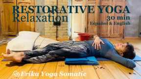 30 min Restorative Yoga Class for Relaxation