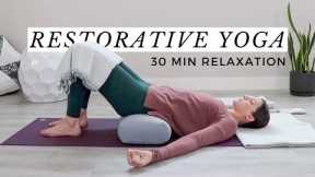 30-Minute Restorative Yoga with Props Full Body Self-Care