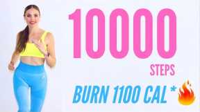 10000 Step Challenge For Weight Loss 🔥/ 10k Step Workout / Cardio Exercises At Home