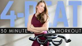 4-PEAT // 30 Minute HIIT Cycling Workout Spin Class