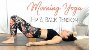 Restorative Morning Yoga for Back and Hip Tension - 30 Day Morning Yoga Challenge