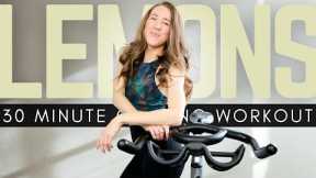 LEMONS // 30 Minute HIIT Cycling Workout Spin Class