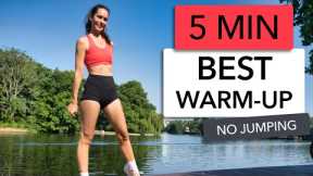 BEST WARM UP BEFORE RUNNING - NO JUMPING - 6 MOVEMENTS TO FEEL BETTER