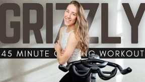 GRIZZLY // 45 Minute HIIT Cycling Workout Spin Class to Tone the Glutes