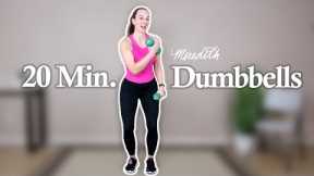 Senior Fitness 20 Min Full Body Dumbbell Workout | Intermediate Level