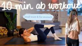 10MIN everyday pilates ab workout // small waist and flat stomach