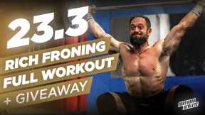 23.3 Rich Froning CrossFit Open Workout GIVEAWAY