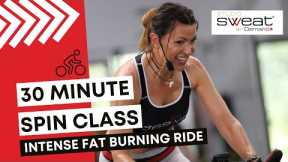 30 Minute ALL OUT Intense Spin Class with Cat Kom | High Intensity Indoor Cycling Class