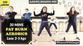 Burn BELLY + LEG + ARM Fat - 30mins Aerobics Workout | Bollywood