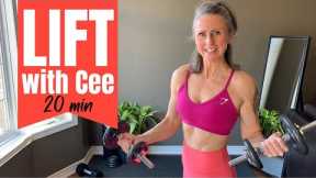 Weight training workout over 40 female FULL BODY 20min FB34