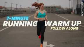 7 Min. Real Time Running Warm Up | Pain-Free Running | No Equipment | At Home | Quick & Easy