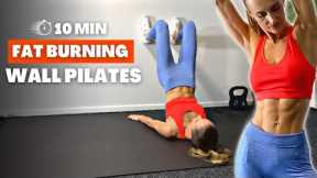 10 min FAT BURNING Wall Pilates | Low Impact Full Body Workout