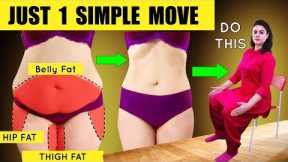 Just 1 Simple Exercise To Lose Lower Belly Fat,  Thigh Fat,  Hip Fat  Finally