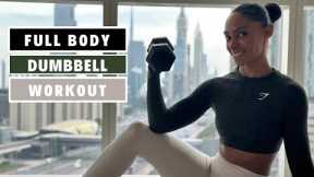 12 min dumbbell hiit workout for full body 🔥