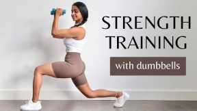 25 min Strength Training | Full Body Dumbbell Workout | PCOS friendly