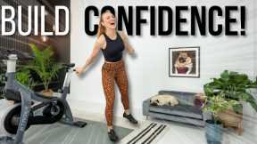 25 minute CONFIDENCE BOOSTING indoor cycling workout!