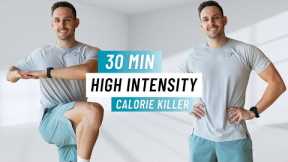 30 MIN INTENSE HIIT Workout - Full Body Cardio for Max Calorie Burn (No Equipment, No Repeat)