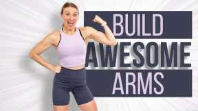 25 minute AWESOME ARMS dumbbell workout | FULL STANDING