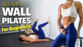 10 Min BEGINNER Wall Pilates | Low Impact Full body Workout