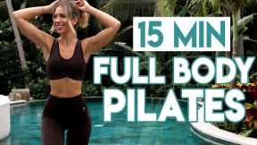 15 min FULL BODY WORKOUT | At Home Pilates (No Equipment)
