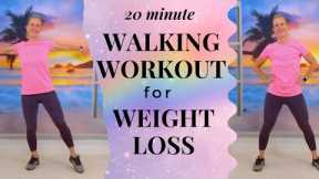 20 minute Walking Workout for Weight Loss | Walk at Home Full Body