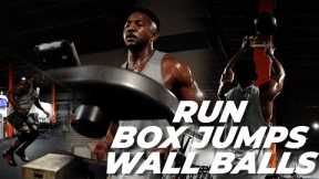 CrossFit Workout: Run, Wall Ball, Box Jump