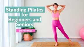 Standing Pilates for Beginners | 30 minute At Home Workout | Live | Suitable for Beginners & Seniors