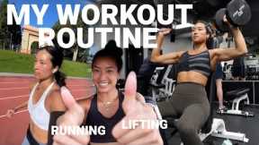 MY CURRENT WORKOUT SPLIT | Running + Weight Training *marathon prep*