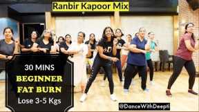 30mins Daily - Beginner Bollywood Dance Workout | Ranbir Kapoor Mix | Easy Exercise to lose weight