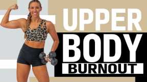 Full Upper Body Dumbbell Workout to Build Strength! *Crazy Burnout!*