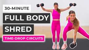30-Minute Full Body Dumbbell Workout (Time Drop)