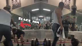 Gym Bully SLAPS Man Mid Workout