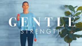 Standing Strength Workout with Dumbbells // Osteoporosis & Knee Friendly!