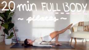 20MIN full body hourglass pilates workout // intermediate level // no equipment/repeats | LIDIAVMERA