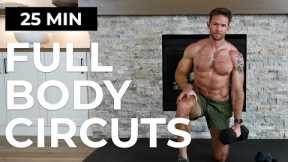 25 Min Full Body Dumbbell Workout at Home [Build Strength, Burn Fat]