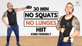 30 Minute Knee Friendly STANDING HIIT Workout With Weights | Beginner Friendly