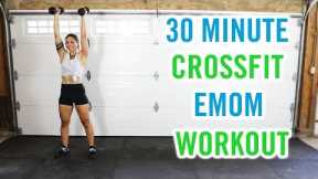 30 Minute FULL BODY at Home Crossfit EMOM Workout w/ Dumbbells