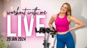 LIVE Indoor Cycling Workout! | 50-minute Cycling Class + Encore